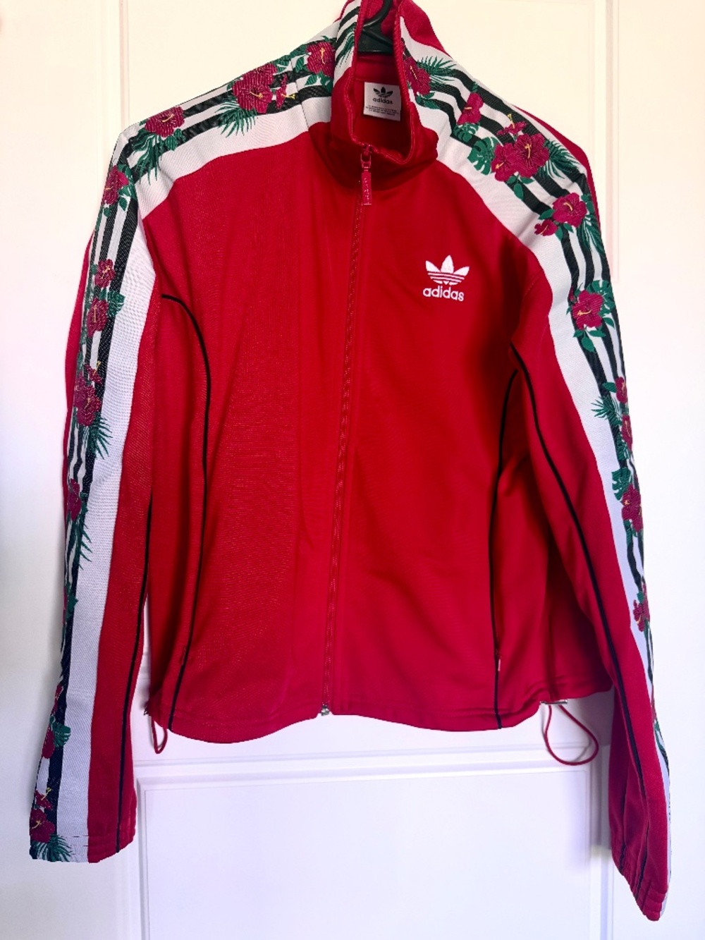 Adidas originals Red Flowered Track Top Jacket